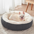 30 inches Calming Donut Dog Bed for Medium Dogs,Charcoal