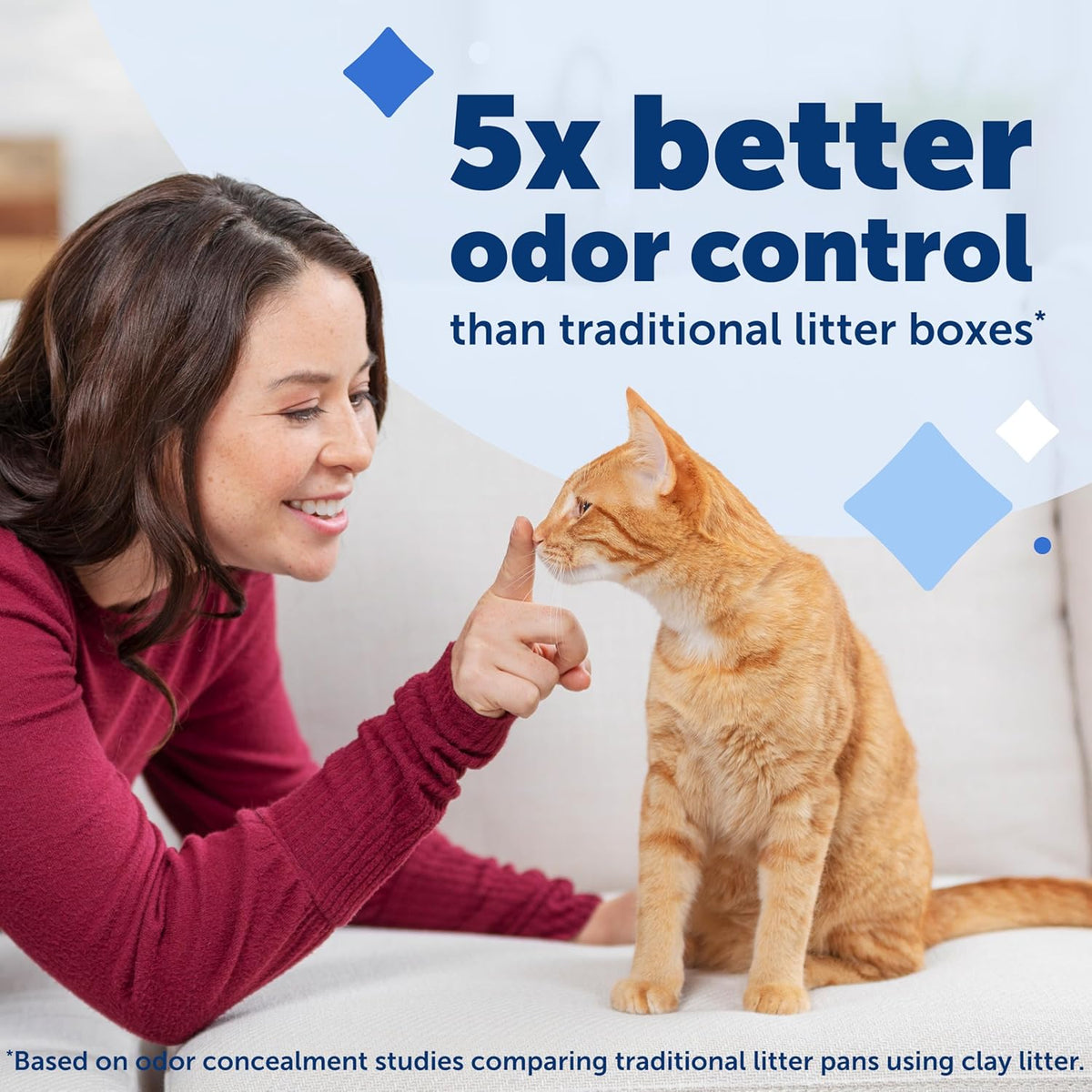 PetSafe ScoopFree Disposable Crystal Litter Tray, Fresh Scent, 3 Pack | No-Scoop Crystal Cat Litter, 5x Faster Odor Control, 99% Dust-Free, Easy Cleanup, Leak-Proof Disposable Tray Refill with Lid