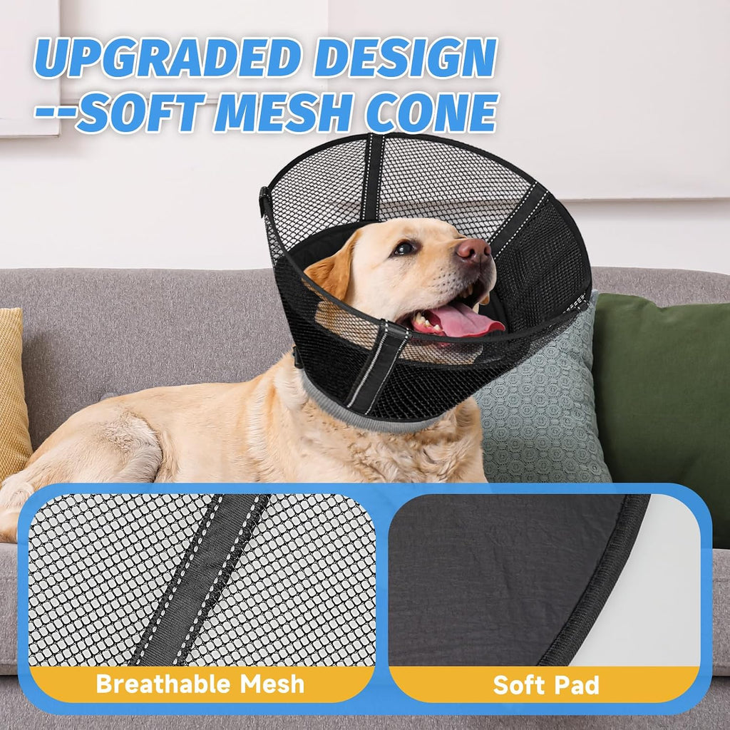 Dog Cone Collar Soft to Stop Licking Surgery Recovery Alternative