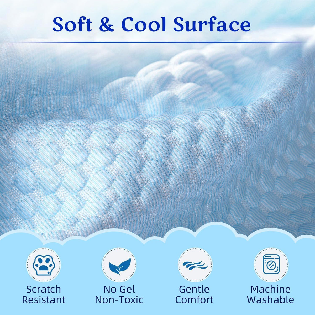 Mora Pets Dog Cooling Mat Instant Pet Cooling Pad Cool Bed for Dogs & Cats