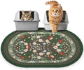 Bienbee Cat Litter Mat, 33" x 22" Dense Trapping Mesh for Litter Boxes | Litter Box Mat with PVC Mesh, Waterproof &Urineproof, Non-Slip Grip, Soft On Kitty Paws and Easy to Clean to Protect Floor