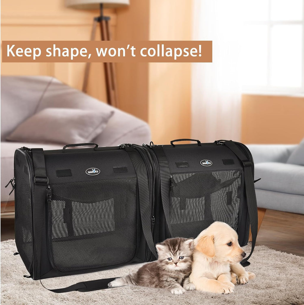 Wakytu 2-in-1 Pet Carrier for Cats & Dog, Travel Carrier for Camping