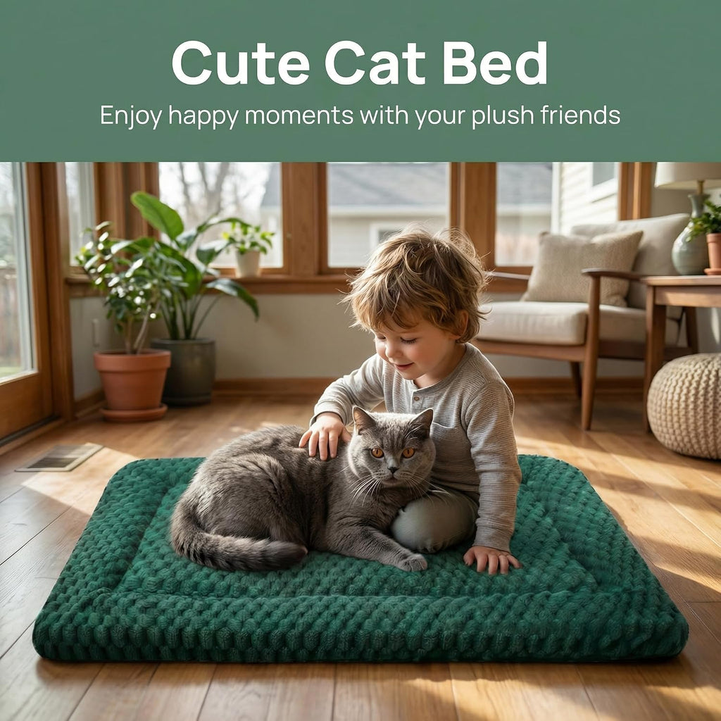 Cat Bed Mat - Durable & Cute Crate Beds for Extra Small Dogs & Cats, Comfortable Kennel Pad for Home, Crate & Travel