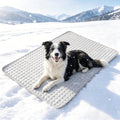 Summer Cooling Mat for Dogs and cats, Non-Slip Ice Silk Self Coo Mat for Medium and Large Pets,Non-Toxic,Scratch-Proof and Washable Sleeping Pad for Bed, Crate,Indoor,Outdoor, Car Seats, 40"x28"Grey