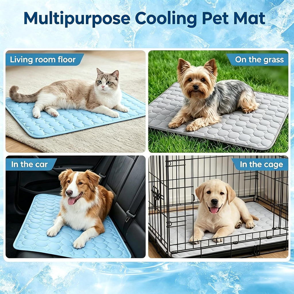 Cooling Mat for Dogs Large,Dog Cooling Mat Indoor,39"x59",Crate Pad for Pet