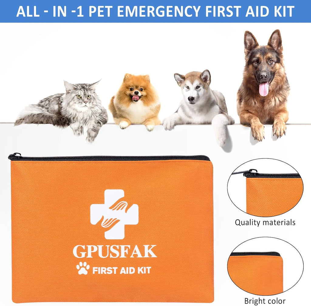 Dog First Aid Kit - Pet First Aid Kit for Dogs Pet Emergency Kit with Pets First Aid Supplies for Home Camping Hiking Traveling