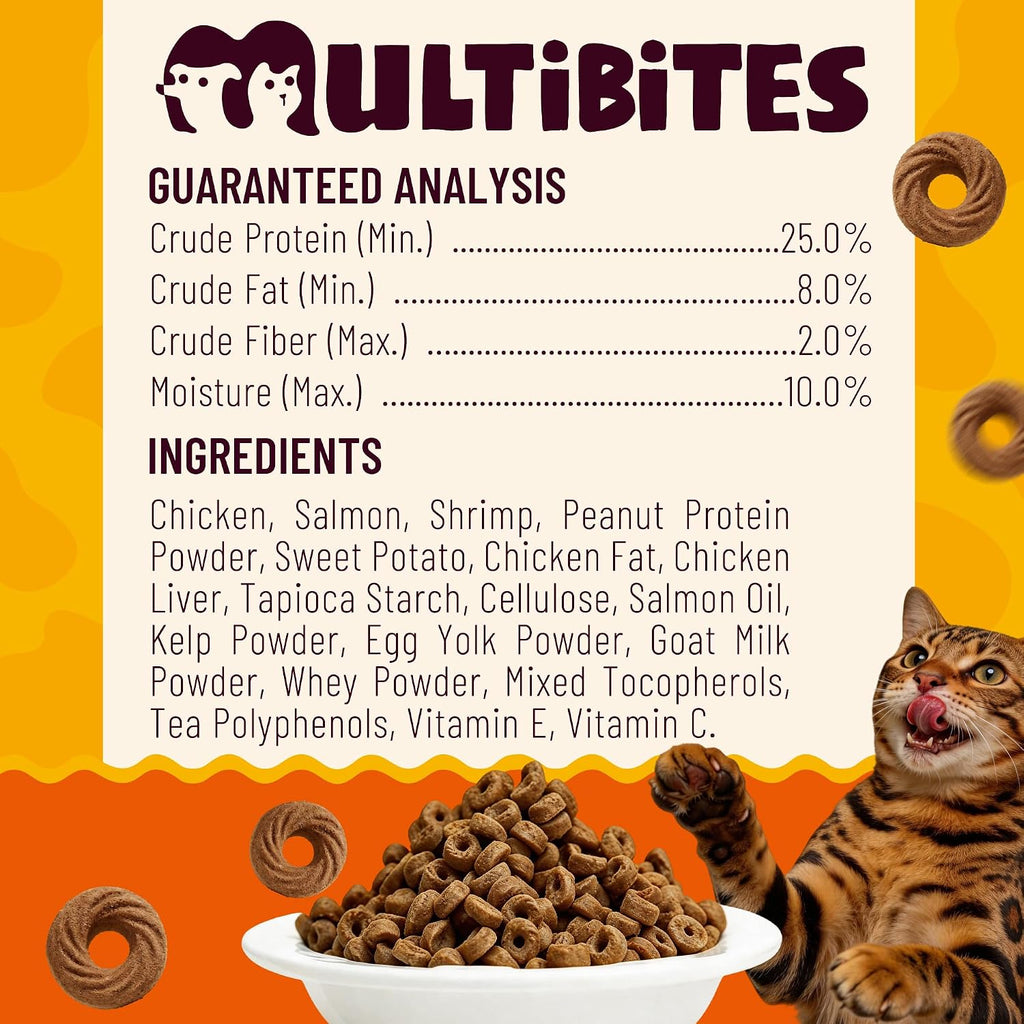 9 oz Shrimp Treats Skin & Coat Support Salmon Flavor for Cat