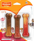 Nylabone Power Chew Original Bone Dog Chew Toys, X-Small, 3 Count | Pancakes & sausage, roast beef, & meat lasagna flavor, durable, long lasting, flavor throughout, for dogs up to 15 lbs