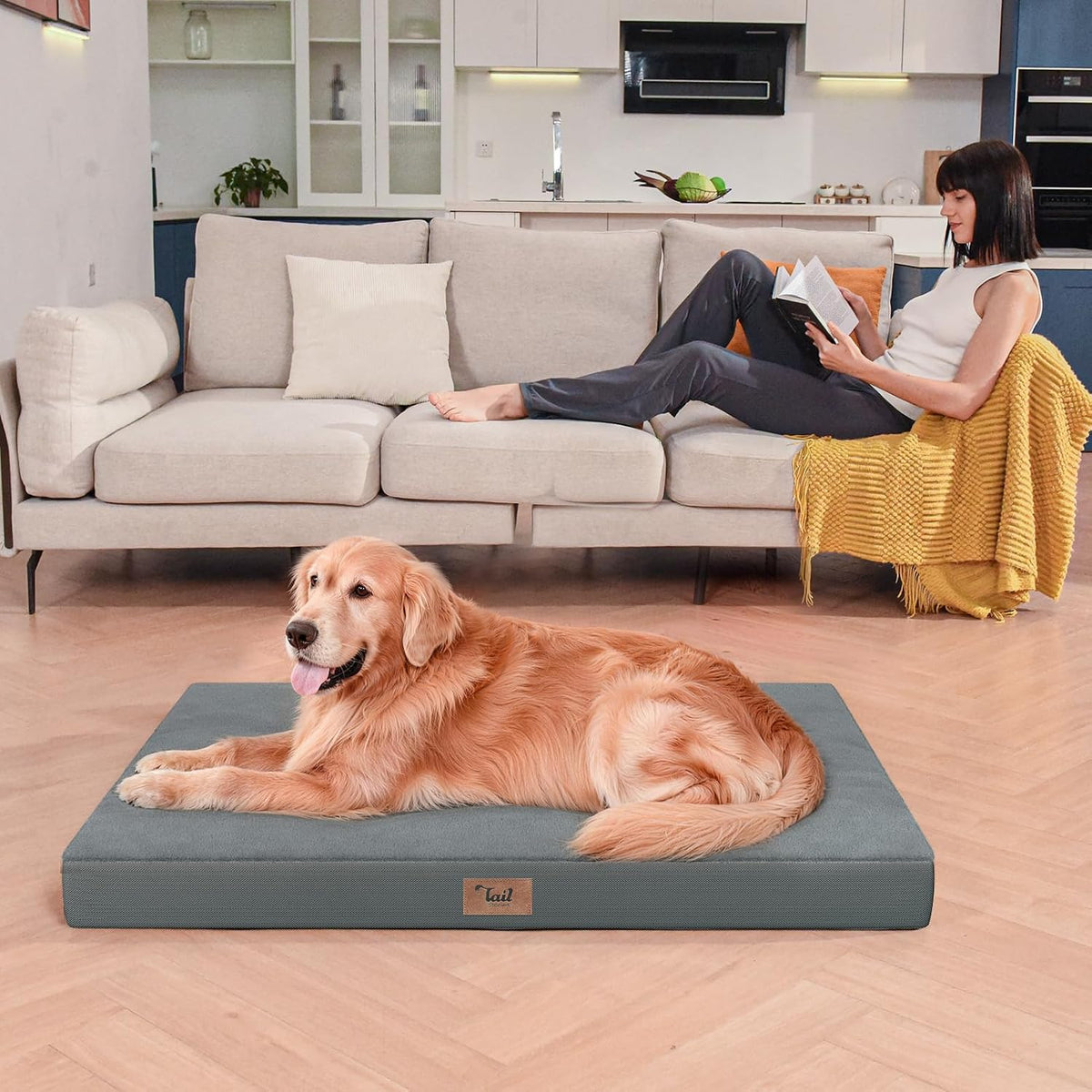 Waterproof Orthopedic Outdoor Dog Bed XL for Extra Large Dogs