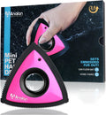 Mini Pet Hair Remover for Car Detailing Dog Hair Tool Brush(Pink) | Deep Cleaning, Reusable Rubber, Gentle on Fabrics, Triangle Design For Car Interiors, Couch, Rugs, Carpet, Mats & Furniture 