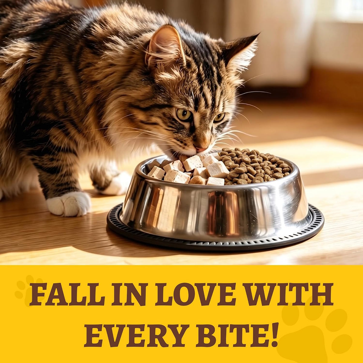 Just Try Freeze Dried Chicken Cat Food with Cat Grass & Taurine, 5 lb