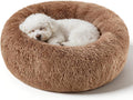 Dog Calming Beds for Small Medium Dogs Donut Round Washable Anxiety Dog Bed
