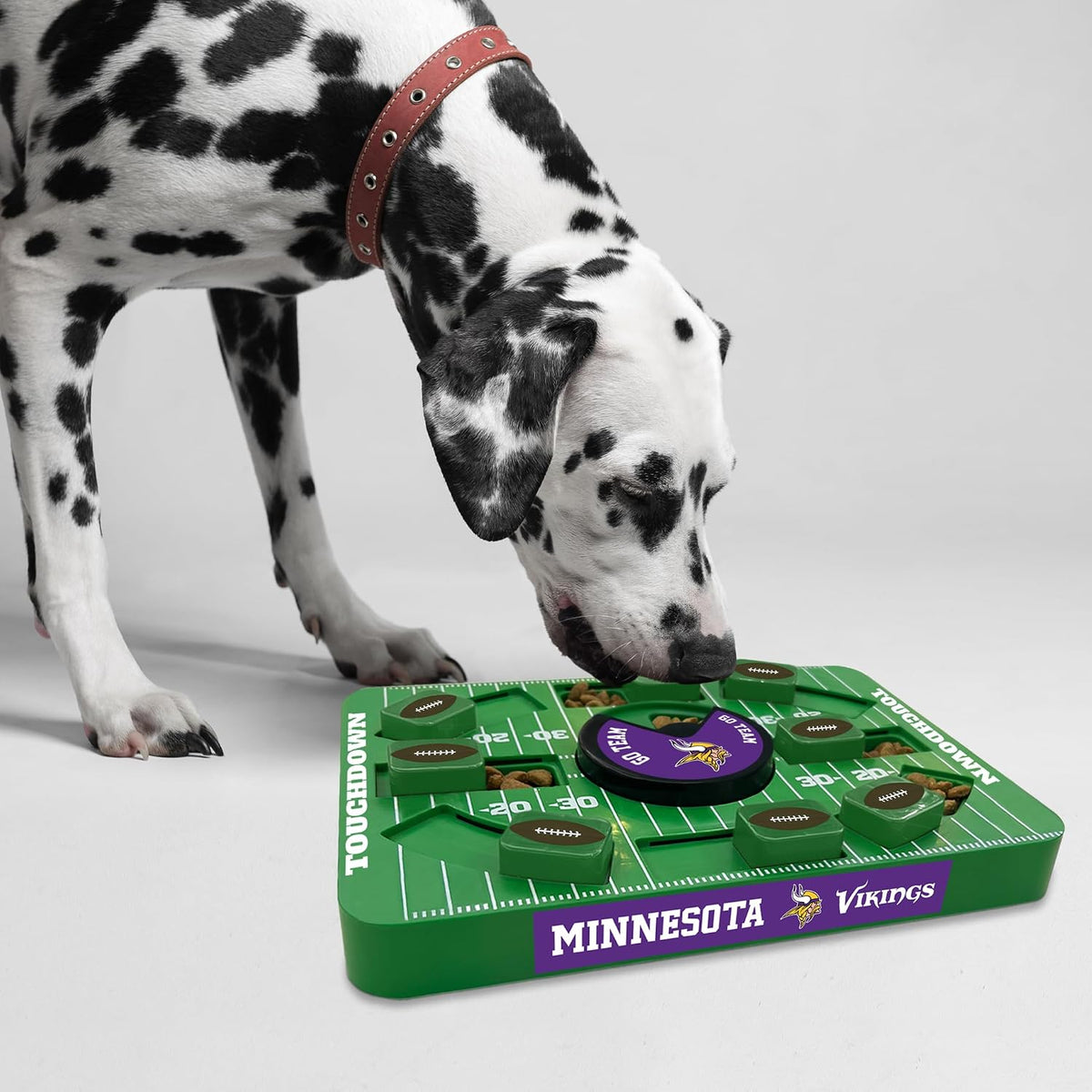 Pets First NFL Minnesota Vikings Large Puzzle Toy for Dogs, Slow Feeder Board for Pets, New Bigger Size, Interactive Doggie Treat Toy