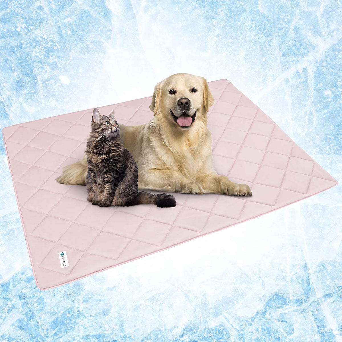 PetAmi Cooling Dog Blanket Lightweight Soft for Large Pet Cat, 40x60 Pink