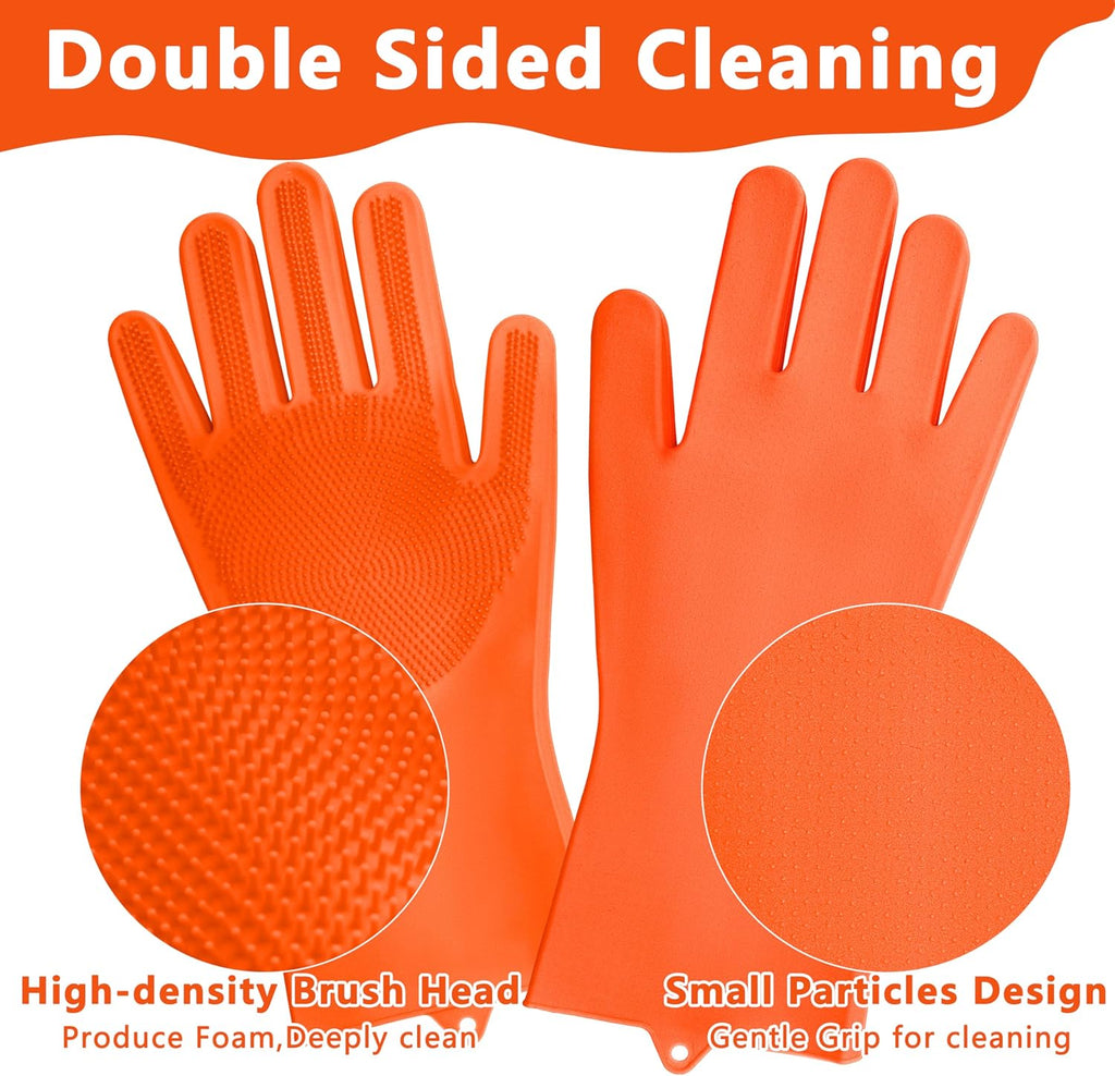 Pet Grooming Gloves—Dog Washing Gloves with High-Density Teeth
