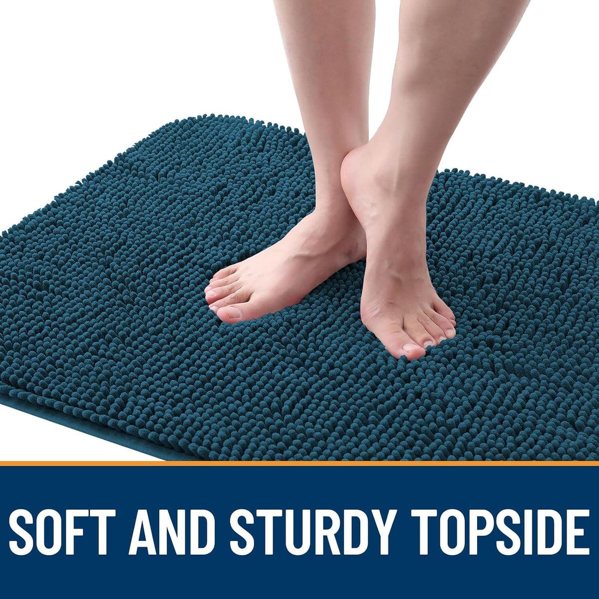 OLANLY Dog Door Mat for Muddy Paws 70x46, Super Absorbent Chenille Mud Mat