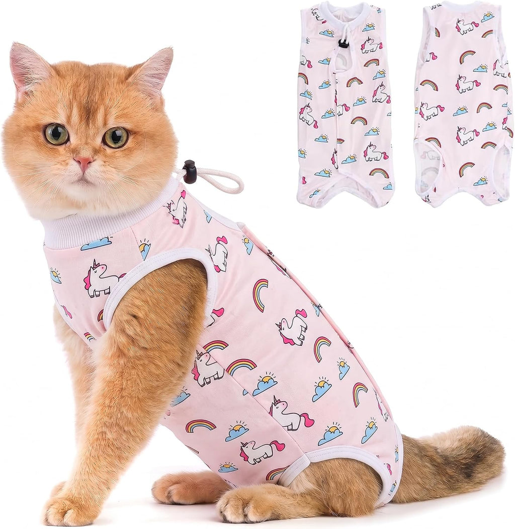 Avont Cat Recovery Suit - Kitten Onesie for Cats After Surgery
