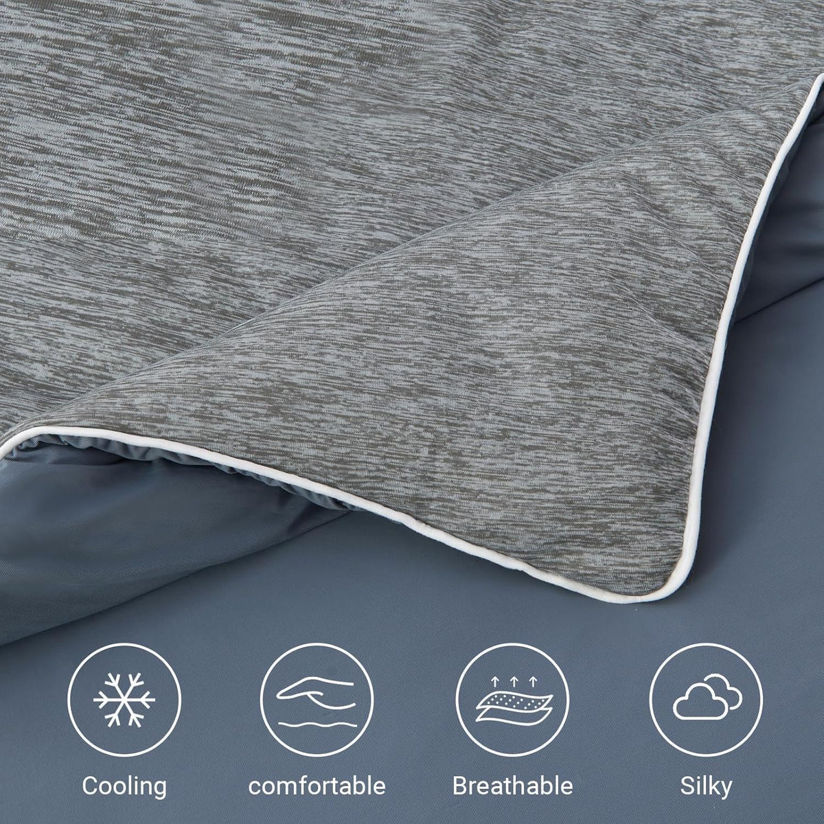 Cooling Blanket for Dogs. Dog Cooling Blankets for Large Dogs, Breathable Cooling Fabric, Cold Washable, Cooling Dog Blanket Durable Scratch-Resistant Soft Fabric for All Seasons, Steel Grey