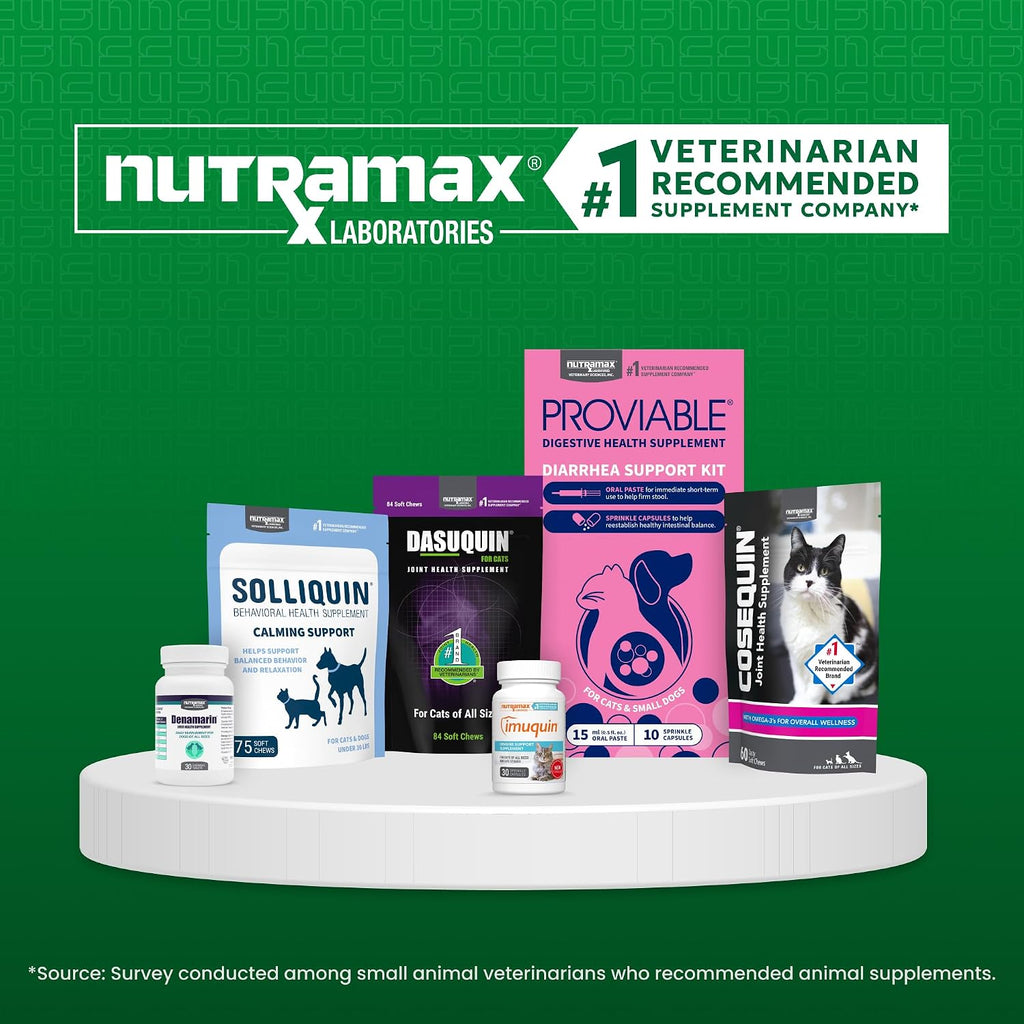 Nutramax Imuquin Immune Health Cat Supplements, Easy Sprinkle Capsule, 30ct