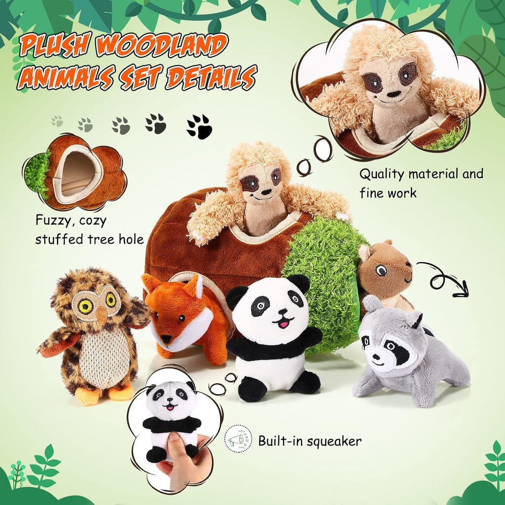 Skylety 7 Pieces Hide and Seek Dog Toys, Cute, Small