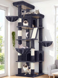 Globlazer 80in XXL Extra Large Corner Cat Tree Tower, S80G, Dark Grey