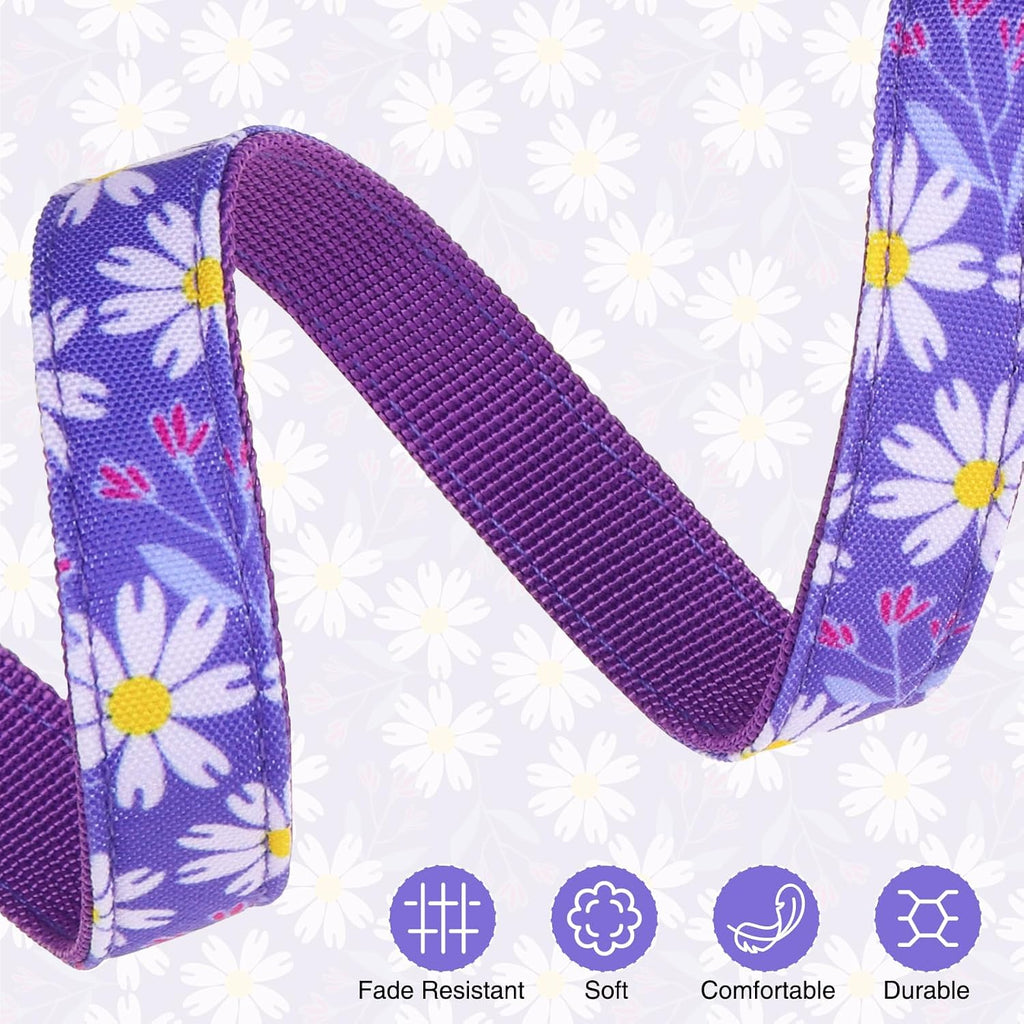 Dog Collar and Leash Set, Adjustable Pet Collars with 5FT Leash