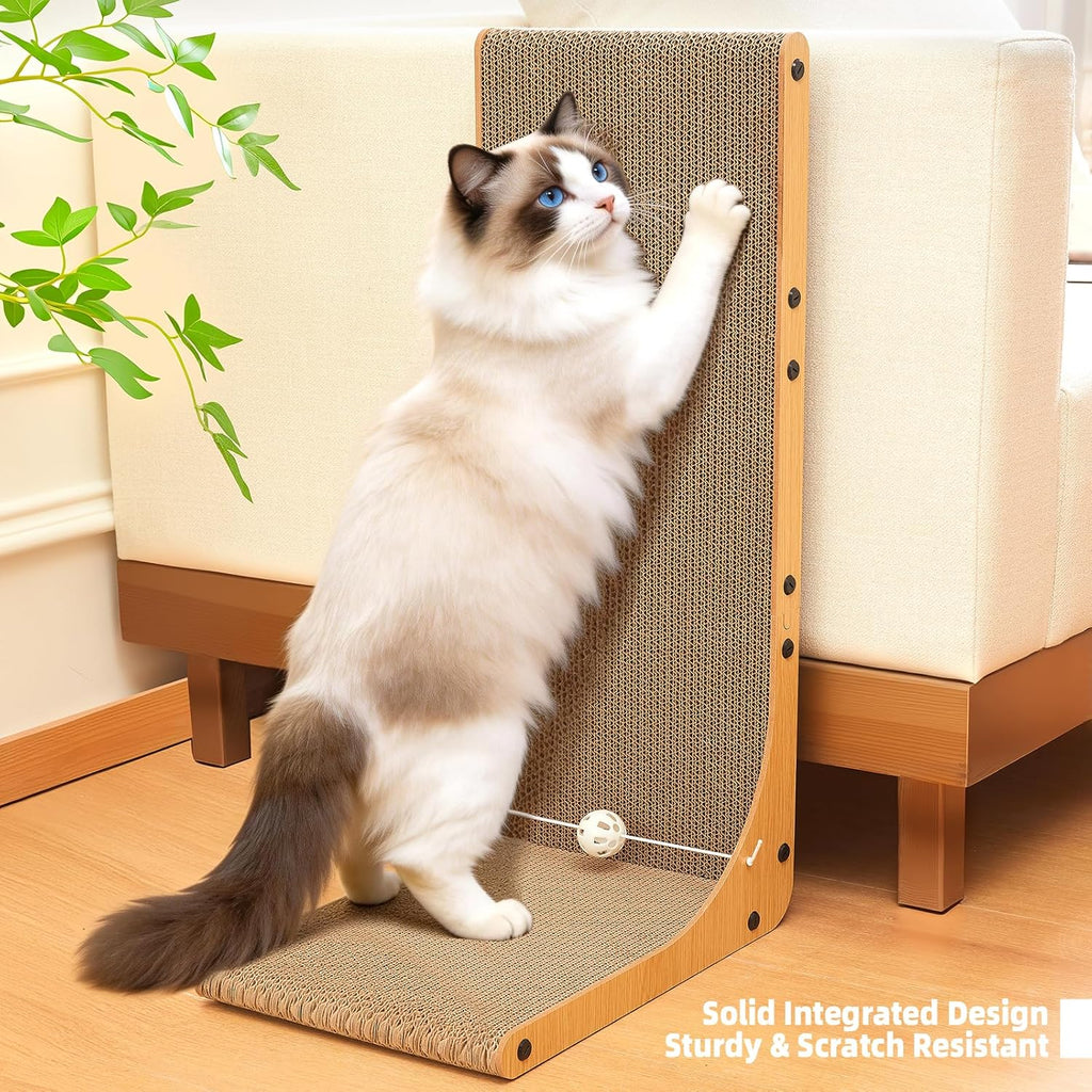 26.8 Inch Cardboard Cat Scratching Post, 2-Pack