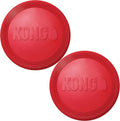 KONG Flyer, Natural Rubber Flying Disc, for Small Dogs (Pack of 2) | Durable KONG Natural Rubber Flying Disc for Fetch, a Safer Disc for Healthy Outdoor Activity & Active Play