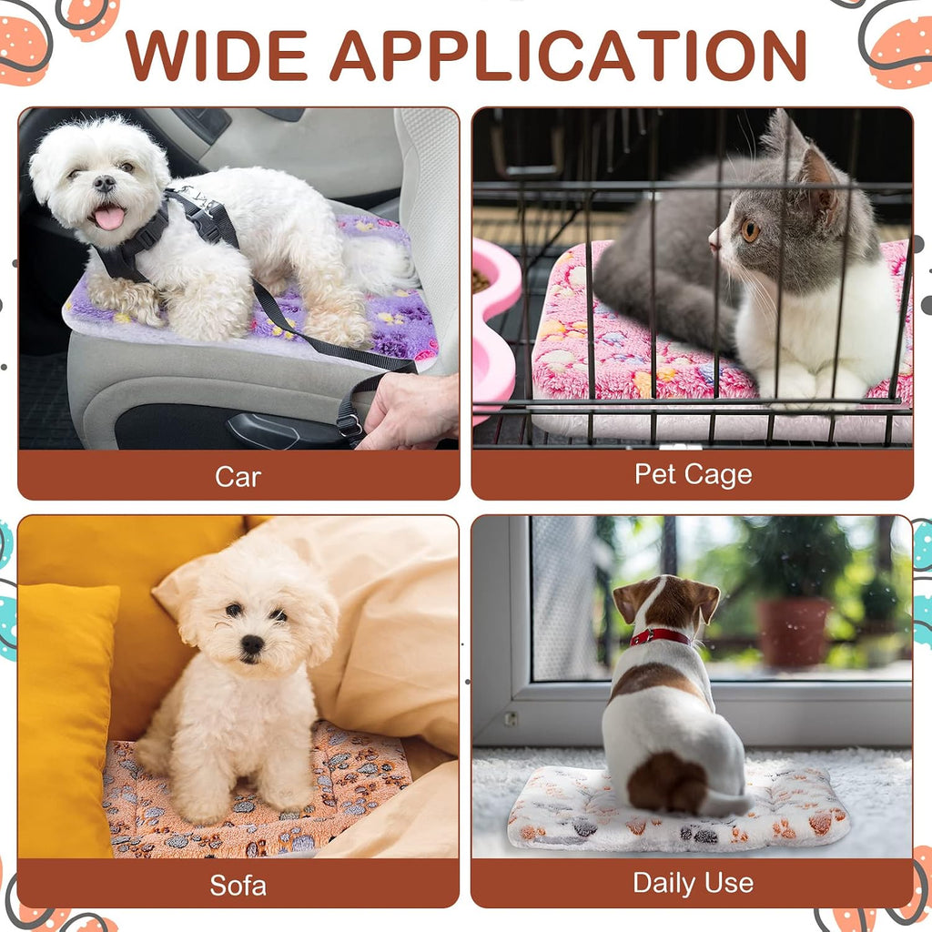 Haull 4 Pcs Waterproof Guinea Pig Bedding Mat, Paw, 13 x 18.5