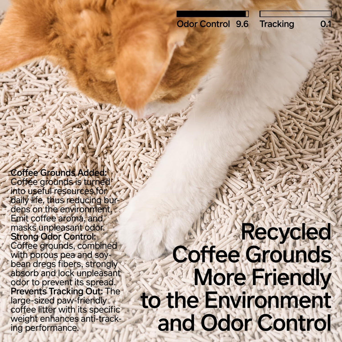 pidan Tofu Cat Litter with Recycled Coffee Grounds,Clumping,Flushable 2Pack