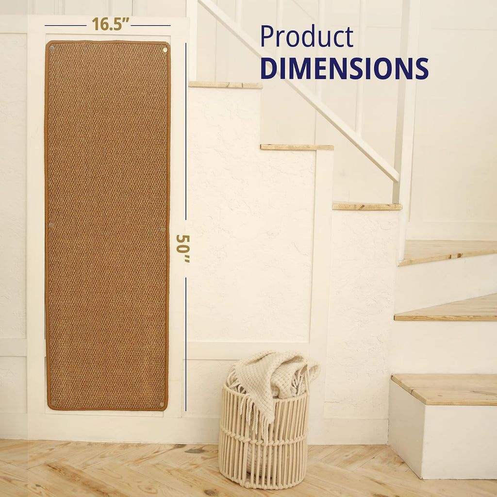 Cat Wall Climbing Carpet - Cat Wall Scratcher 50" x 17" with Fixed Nails