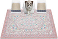 Glittme Cat Litter Mat, 40"x30" Non-Slip Washable Trapping Mat for Cats | Litter Trapping Mat With Thick PVC Coil To Catch Scatter, Soft On Paws And Waterproof Bottom To Protect Floors