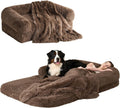 EHEYCIGA Orthopedic Foldable Human Dog Bed - 72x44x11, Brown