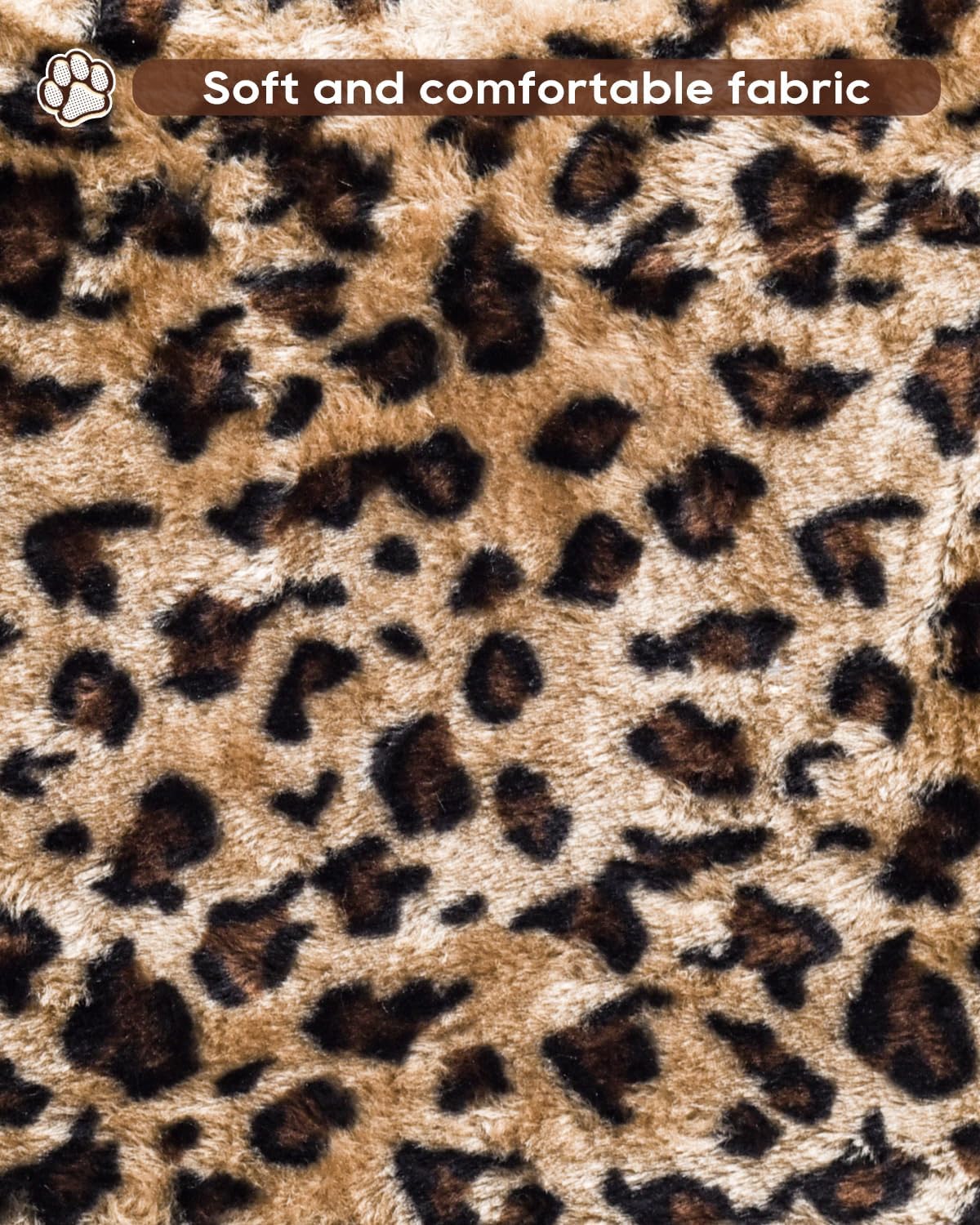SYANDLVY Small Leopard Print Cat Tree with Perch for Indoor Cats, Cat Tower with Scratching Post, Modern Activity House for Large Cats, Condo with Board, Kittens Cave