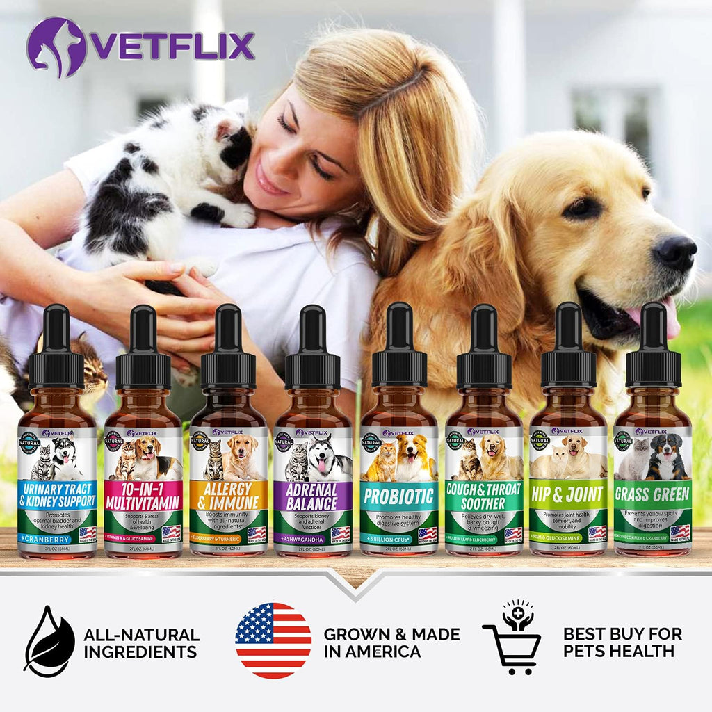 Allergy and Immune Supplement for Dogs and Cats, Anti Itch Drops, 2 Fl Oz