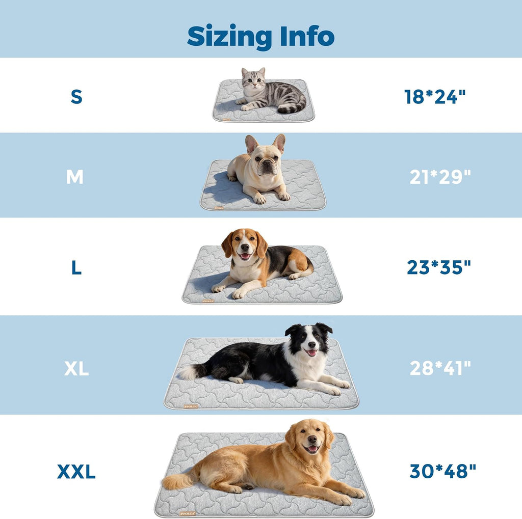 PPOLCA Waterproof Cooling Mat for XL Dogs 30x48, Grey