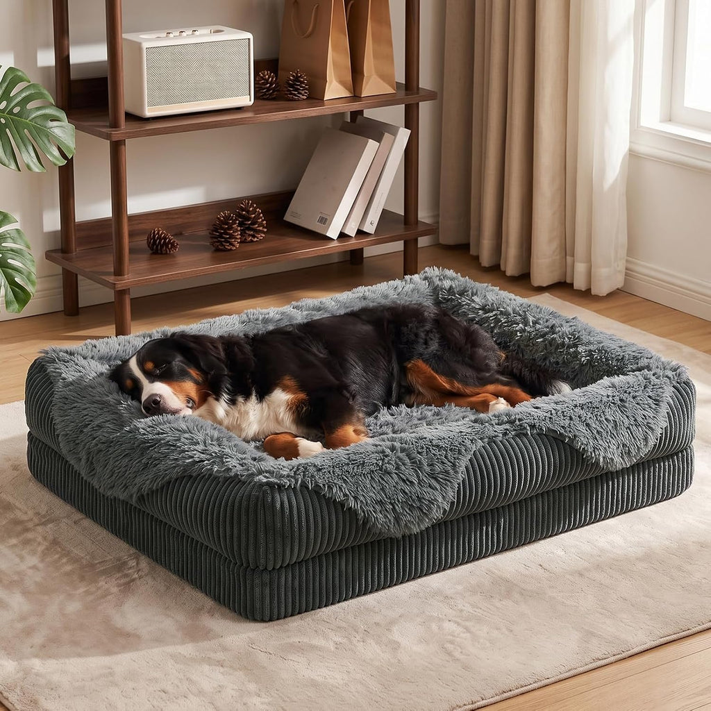 GASUR Orthopedic Dog Bed Extra Large Sized Dog, Washable XXL Dog Couch Beds