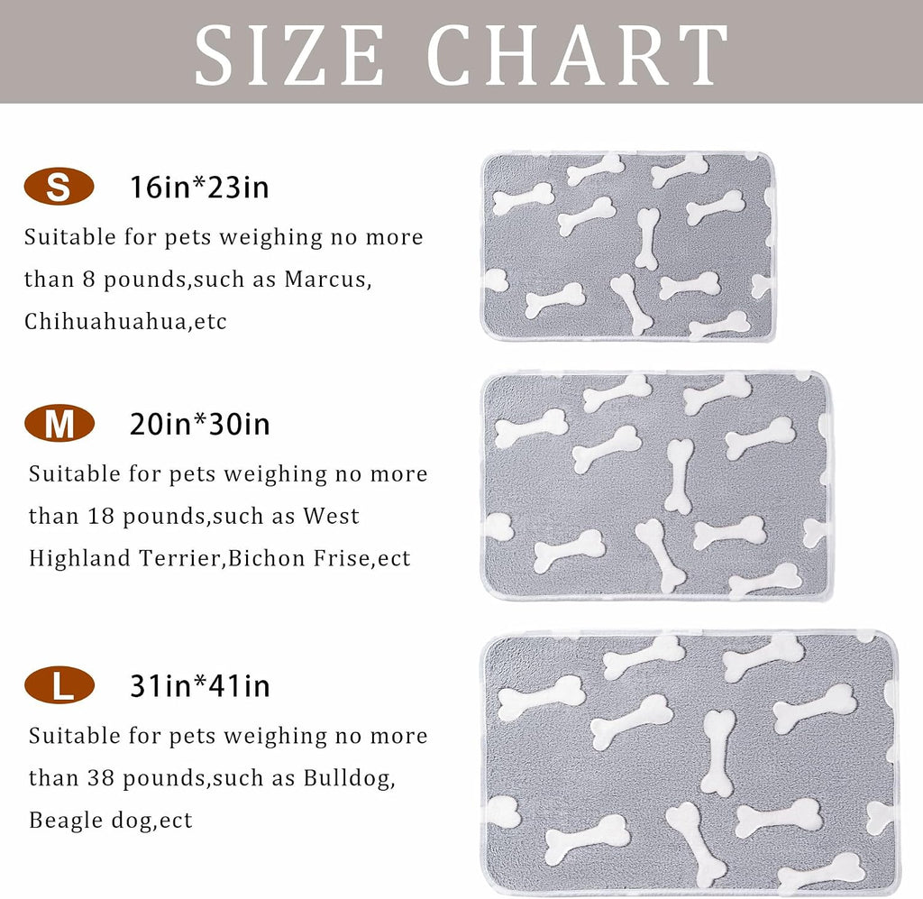 1 Pack 3 Blankets for Dog Puppy Cat (Medium 30x20'', Star, Bone, Love)