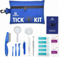 Complete Tick Removal Kit for Dogs & Cats – Tick Remover Tool Set with 3 Size Hooks, Tick Comb & Stainless Steel Precision Tick Remover + Tweezers, Travel Pouch – Safe, Fast Tick Removal