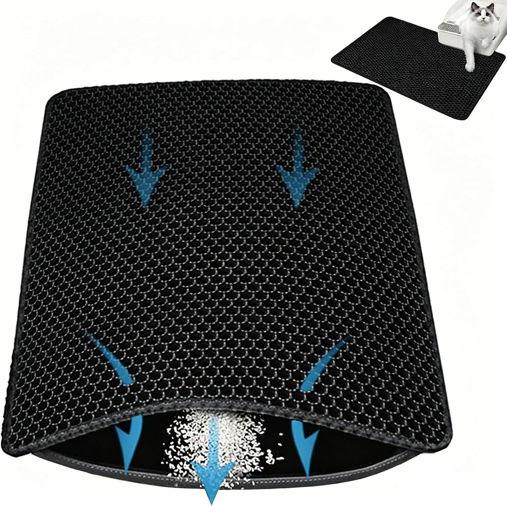 Cat Litter Mat Litter Box Mat 24 X 18 Inches Black