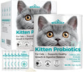 Kitten Probiotics with Colostrum, 5 Billion CFU Cat Probiotic Powder with B. infantis + L. rhamnosus GG, Digestive & Immune Support for Growing Kittens, 30 Daily Stick Pack
