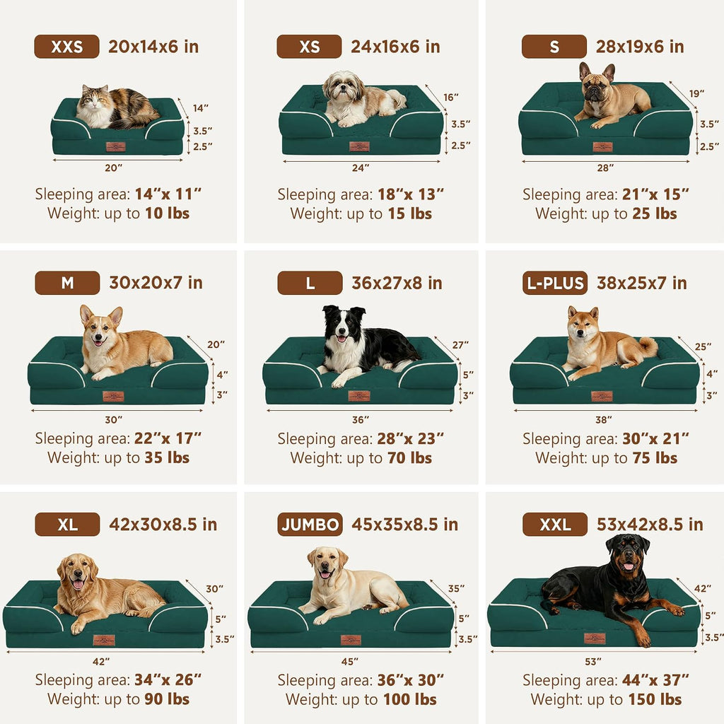 Comfort Expression Waterproof Orthopedic Dog Beds for Large Sized Dog