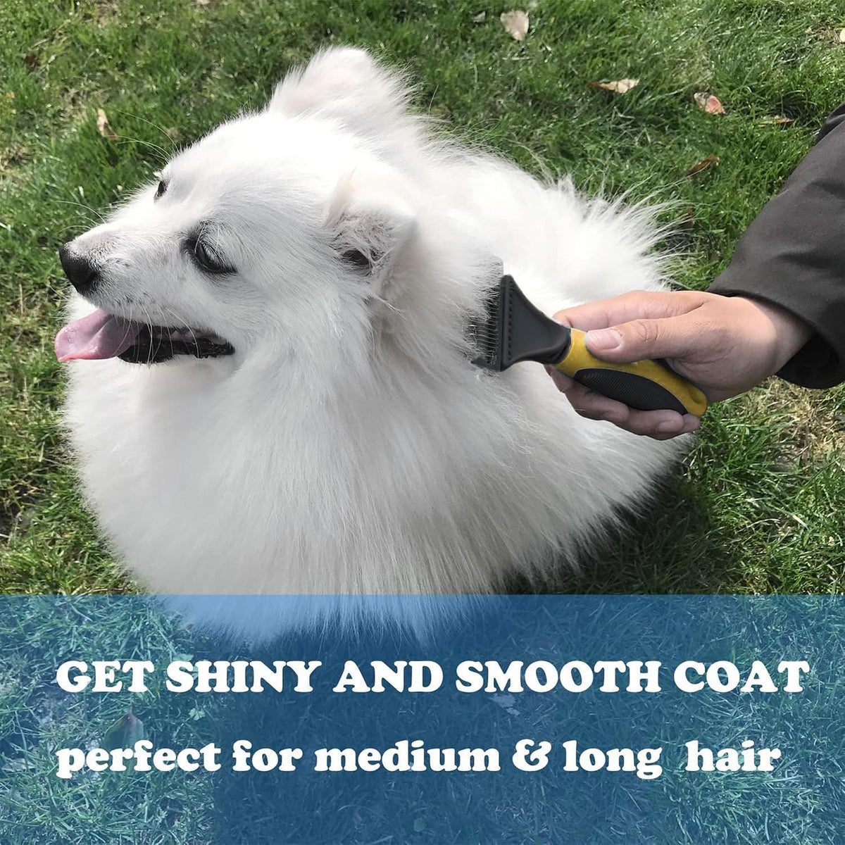 Matt Splitters Tool – Effective Mat Remover and De-matting Comb for Long-Haired Dogs, Cats, Rabbits – Regular 12+23 Teeth Design 