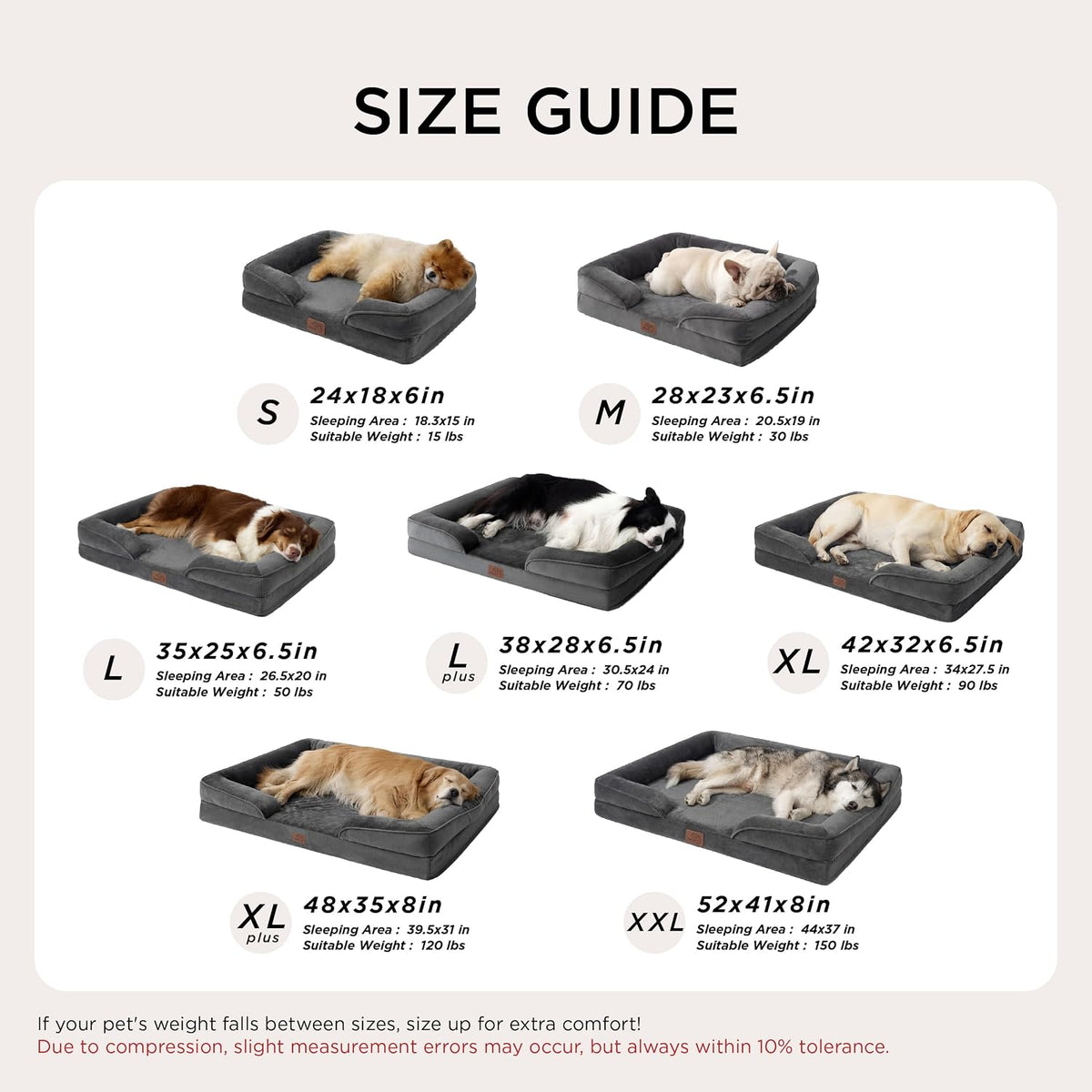 Bedsure Orthopedic XLPlus Dog Bed Extra Large Washable Original Design