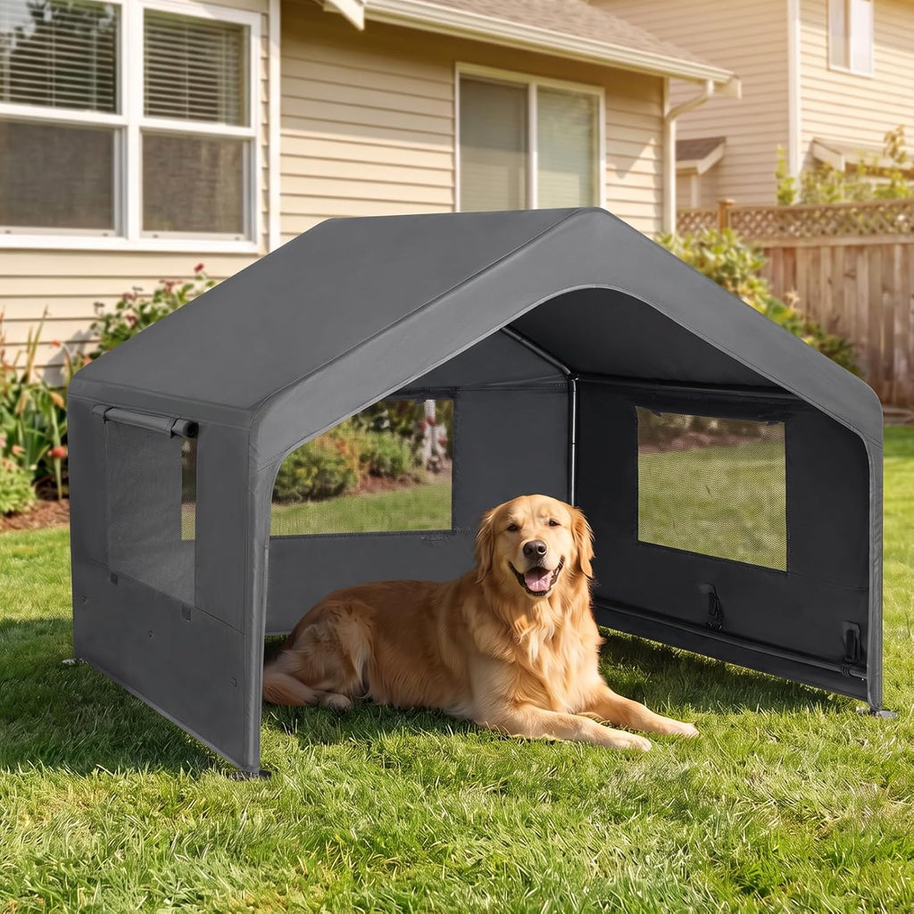 Veehoo Extra Large Dog House Outdoor, Weatherproof & Sturdy Dog Shade Tent