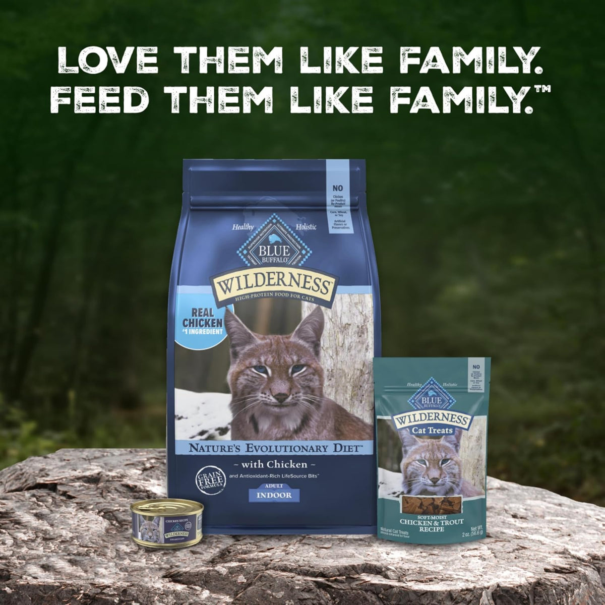 Blue Buffalo Wilderness Chicken Adult Indoor Dry Cat Food, Grain-Free 15 lb
