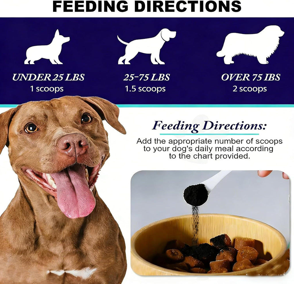 Activated Charcoal for Dogs and Cats, Dog First Aid kit, Emergency Charcoal Powder for Dogs Poisoning, Digestive Upset, Gas Relief and Liver Support