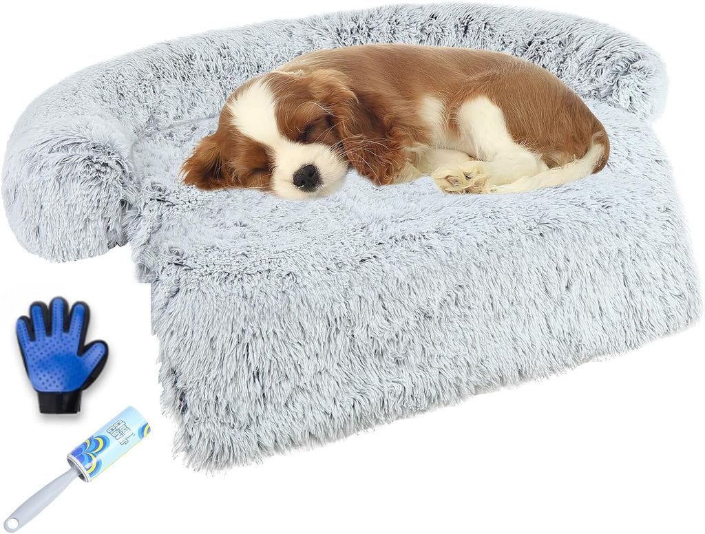 Luxurious Dog Couch Bed Protector for Dogs Pet Couch Cover Dog Sofa Beds(L)