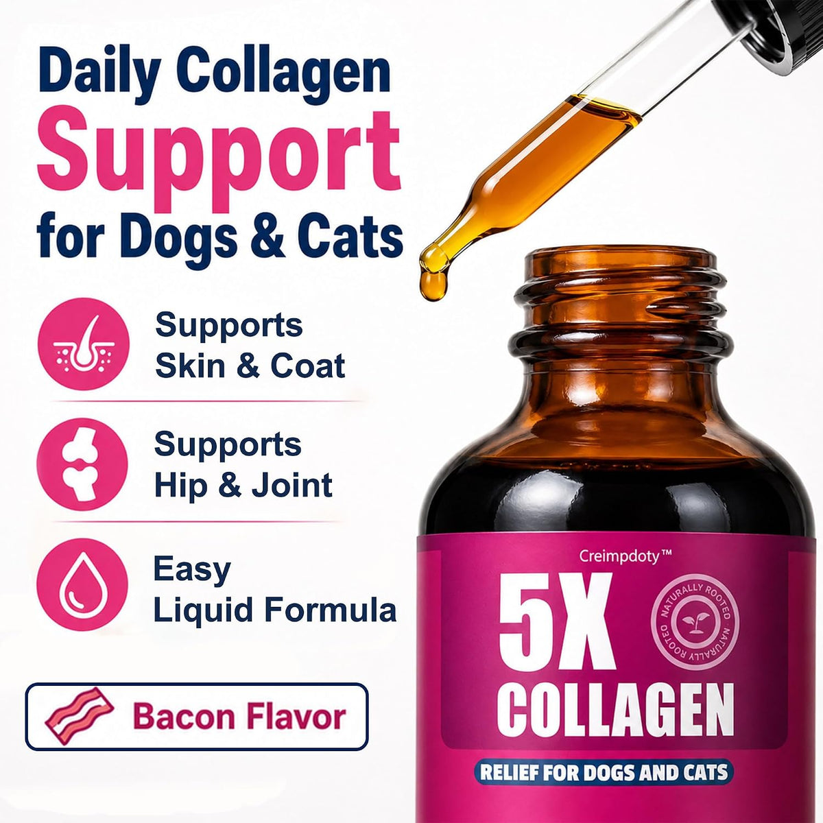 2-Pack Premium Collagen for Dogs & Cats, Skin & Coat, Joint & Hip