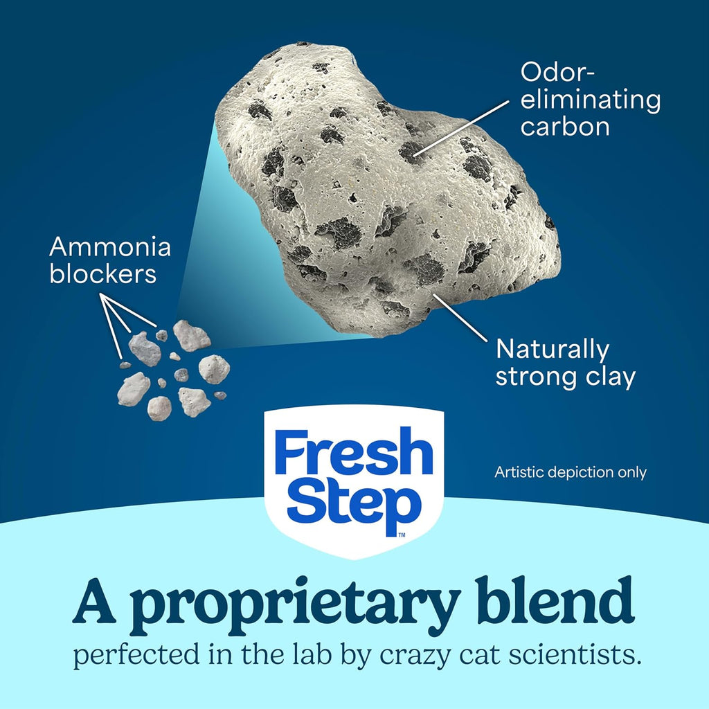 Fresh Step Odor Shield Multi Cat Clumping Cat Litter with Gain, 14 lb.